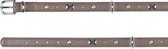 Luxe halsband - 39 tot 42 cm - 22 mm - Taupe