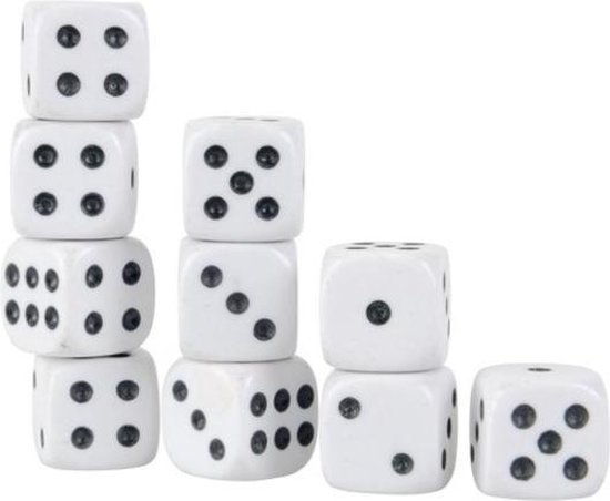 Yahtzee Scoreblok + 10x Witte Dobbelstenen | Spel voor op Reis | Scoreblock | Spelletjes | Dobbelspellen | Spellen - Barkleydeal