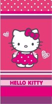 Hello Kitty Dress - Strandlaken - 75 x 150 cm - Roze