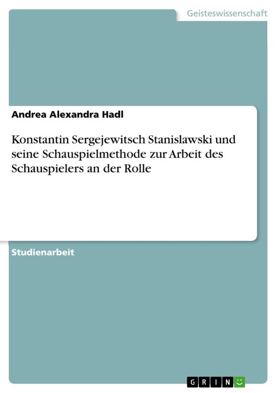 Konstantin Sergejewitsch Stanislawski und seine Schauspielme ... - cover