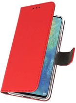 Bestcases Pasjeshouder Telefoonhoesje Huawei Mate 20 X - Rood