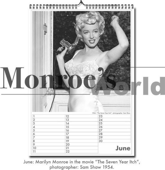 Monroe's World Marilyn Monroe Happy Birthday Verjaardagskalender