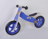 Vélo d'équilibre Yipeeh Jeans en bois - Garçons et filles - 12 pouces - Bleu