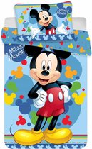 Disney Mickey Mouse Happy - Baby Dekbedovertrek - 100 x 135 cm - Multi