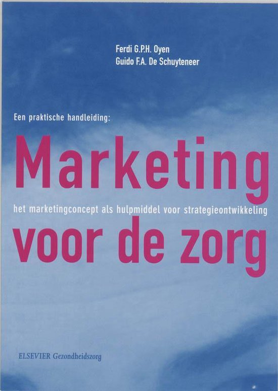 Marketing voor de zorg - cover