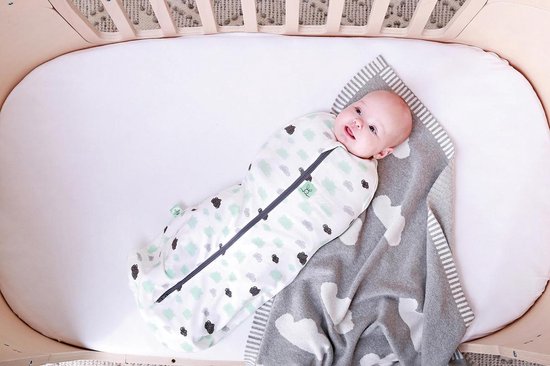 ErgoPouch - ErgoCocoon swaddle en slaapzak - Clouds 0,2 TOG - 3-12m