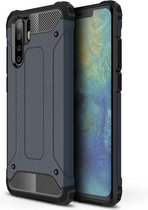 Armor Hybrid Back Cover - Huawei P30 Pro Hoesje - Donkerblauw