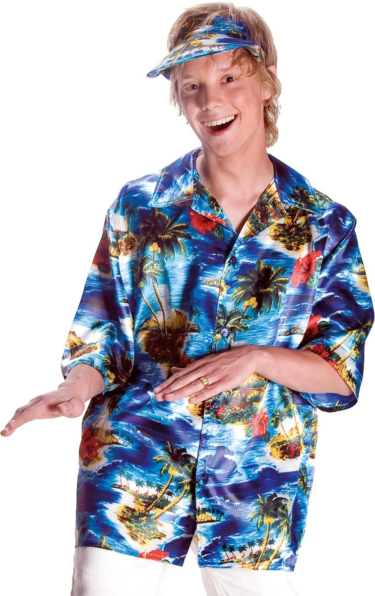 Hawaii blouse met cap - Carnavalskleding