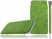 DeVills Green HTC One M8 Pocket Sleeve Lederen insteekhoes