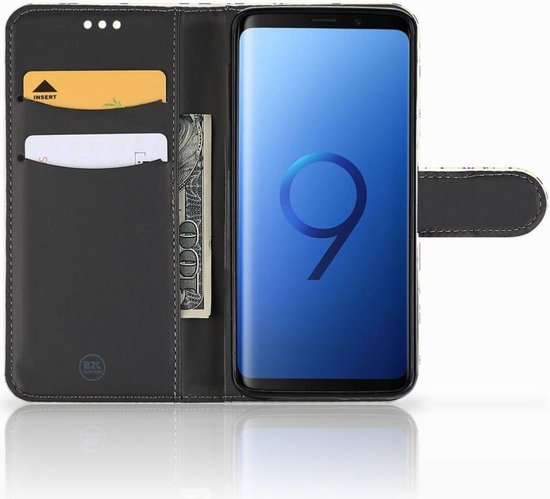 Téléphone Portable Couverture Standing pour Samsung Galaxy S9 Coque Punk Jaune