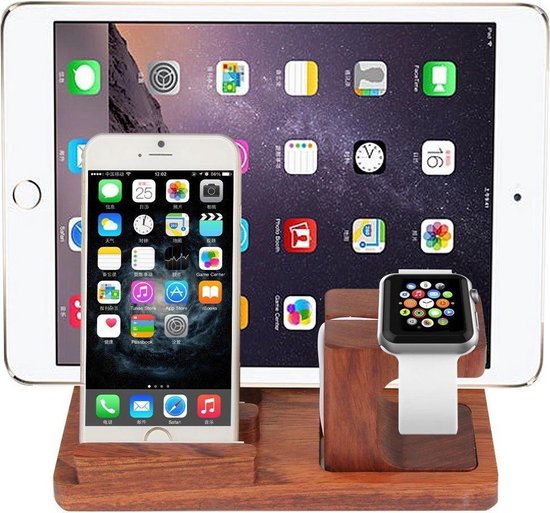 Weg huis Plagen waarschijnlijkheid Dock Charger Station Voor Apple Watch Series 2 & iPhone & iPad Docking  Lader -... | bol.com