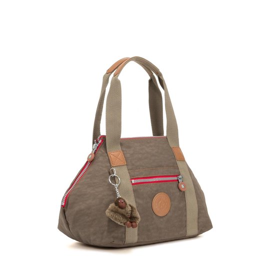 kipling Sac à main Sac à épaule bandoulière Basic Eyes Wide Open Art Mini Handbag True Beige Combo Brun