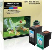 ReYours® huismerk Inktcartridge  HP 350 en 351 XL - HP 350XL 351XL - Zwart en Kleur - 1 set