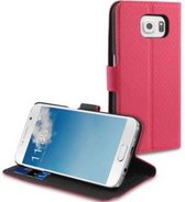 Muvit Samsung Galaxy S6 Wallet Stand case with 3 cardslots - Pink