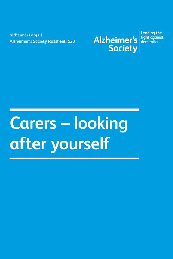 Alzheimer's Society factsheets 523 - Alzheimer’s Society f ... - cover