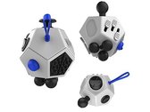 Fidget Cube XL | Wit - Blauw - Zwart| Pride Kings