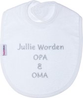 Petit Villain Wit 'Jullie Worden Opa & Oma' Slab
