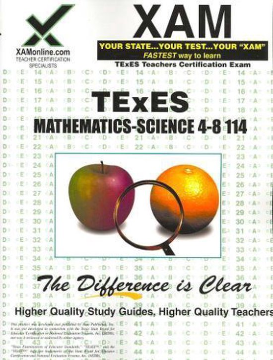 TExES Mathematics-Science 4-8 114 Teacher Certification Test Prep Study Guide