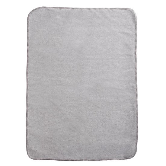 Meyco Baby Uni wiegdeken - geweven - grey melange - 75x100cm van Meyco — afbeelding 2