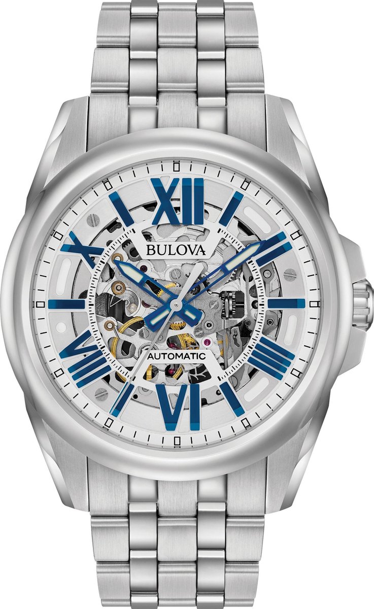 Bulova Classic Automatic 96A187 Horloge - Staal - Zilverkleurig - Ø 43 mm