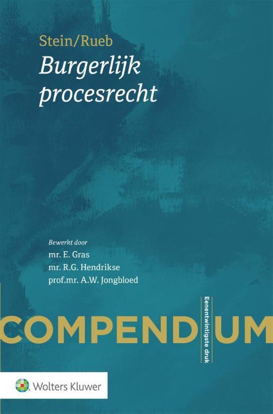 Compendium Burgerlijk procesrecht - cover