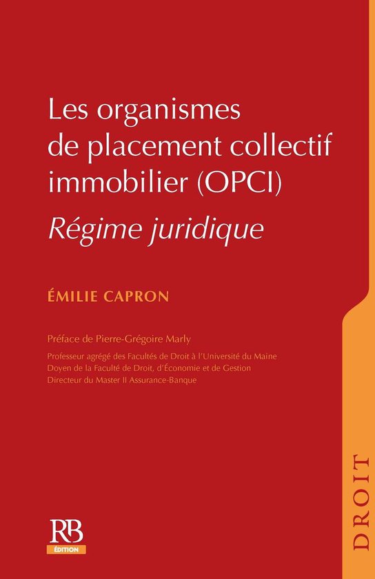 Les organismes de placement collectif immobilier (OPCI) - cover