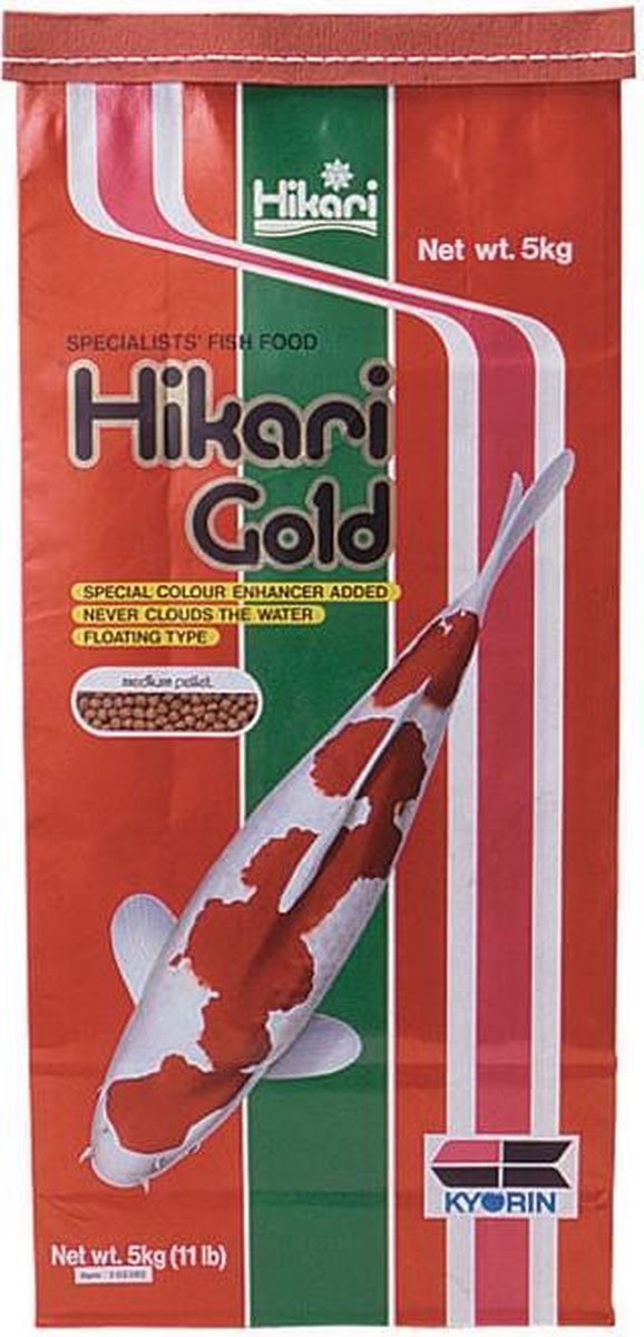 Hikari Gold Large - 5 kg - Koivoer - Visvoer - vijvervoer - vissenvoer Kleurvoer