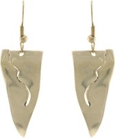 Behave® Dames oorbel hanger zilver-kleur 3,5 cm