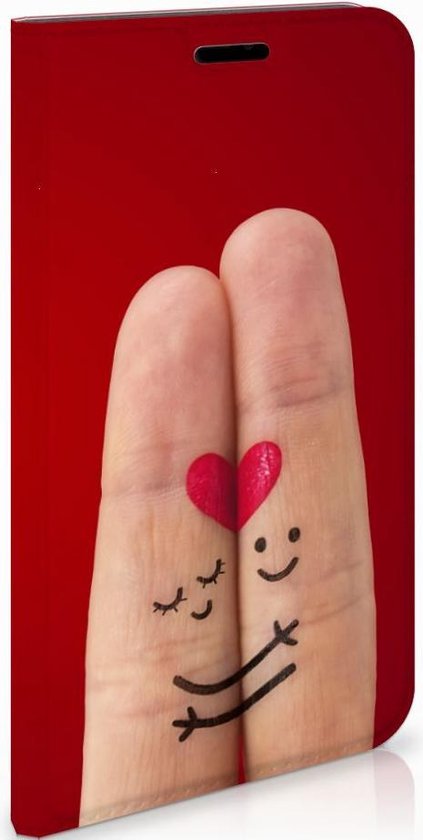 Couverture de livre iPhone XR avec fermeture magnétique Love