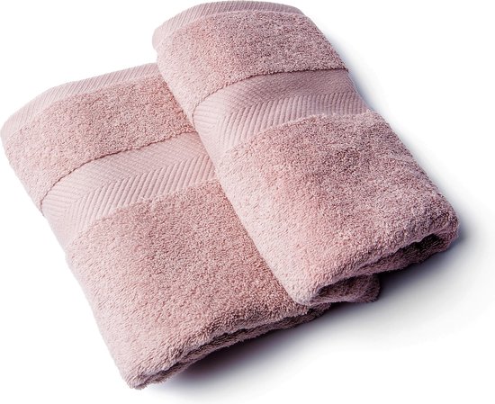 Casilin Royal Touch - Serviette de bain - Misty Pink - 65 x 125 cm - Set de 2