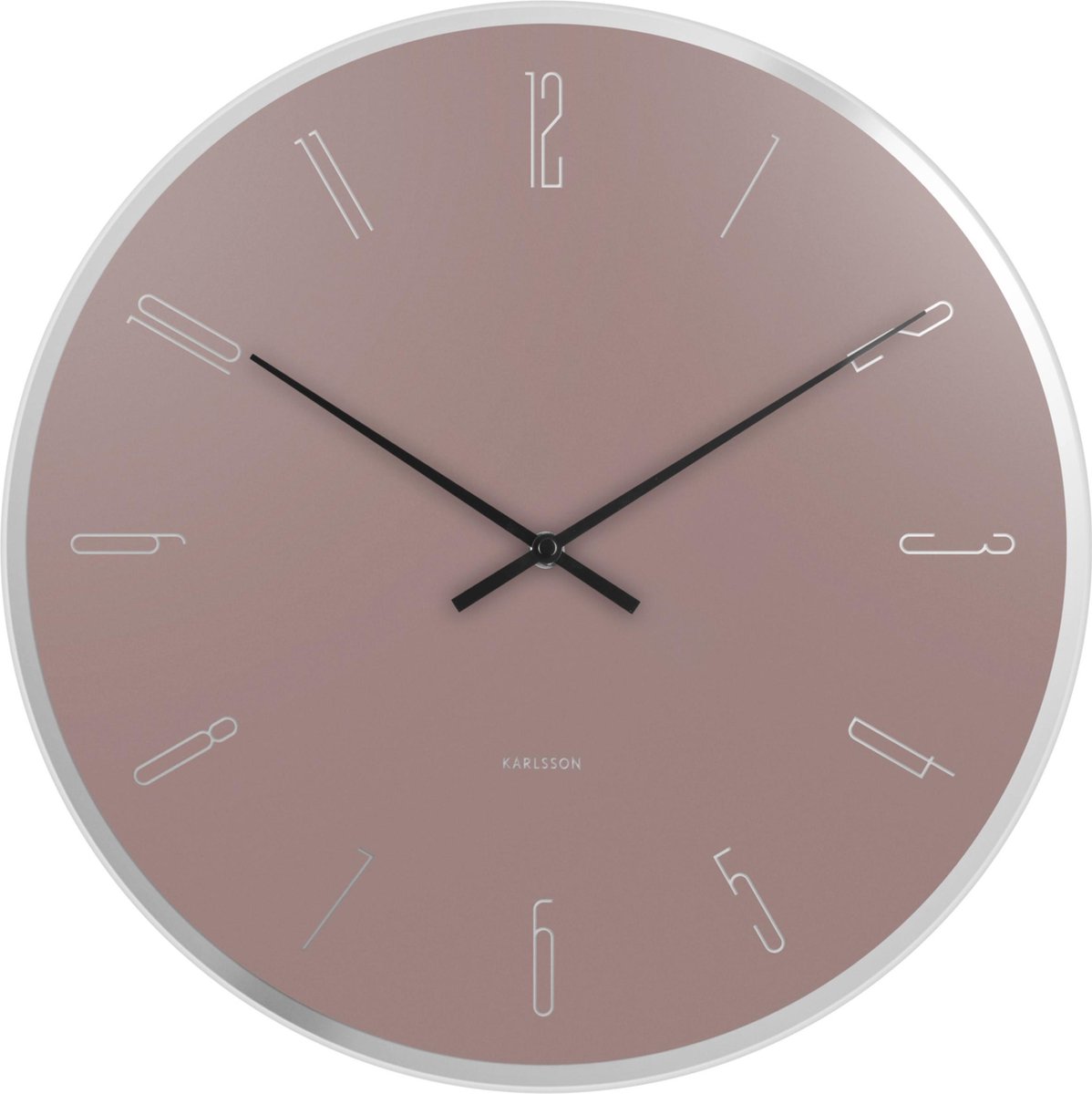 Karlsson - Wandklok Bloom - Roze- 45cm - Karlsson