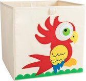 Container - Wasmand - Speelgoed mand 33x33x33cm - Papegaai