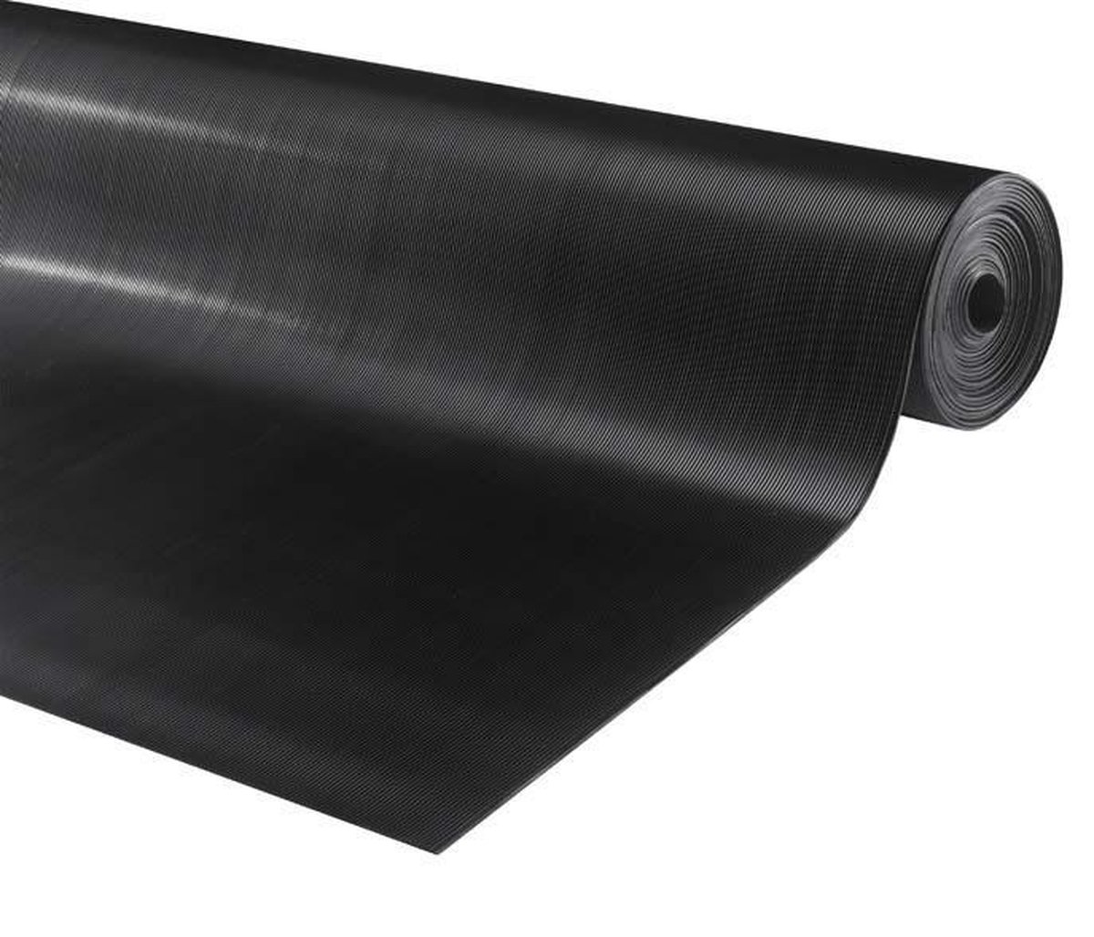 Rubber loper / rubbermat op rol ribbel 3mm - Breedte 60 cm - per strekkende meter