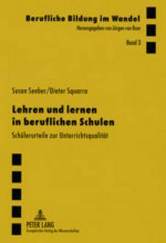 Lehren und Lernen in beruflichen Schulen - cover