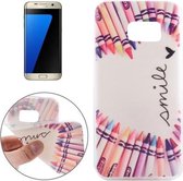 Samsung Galaxy S7 - hoes, cover, case - TPU -  Kleurrijke krijtjes