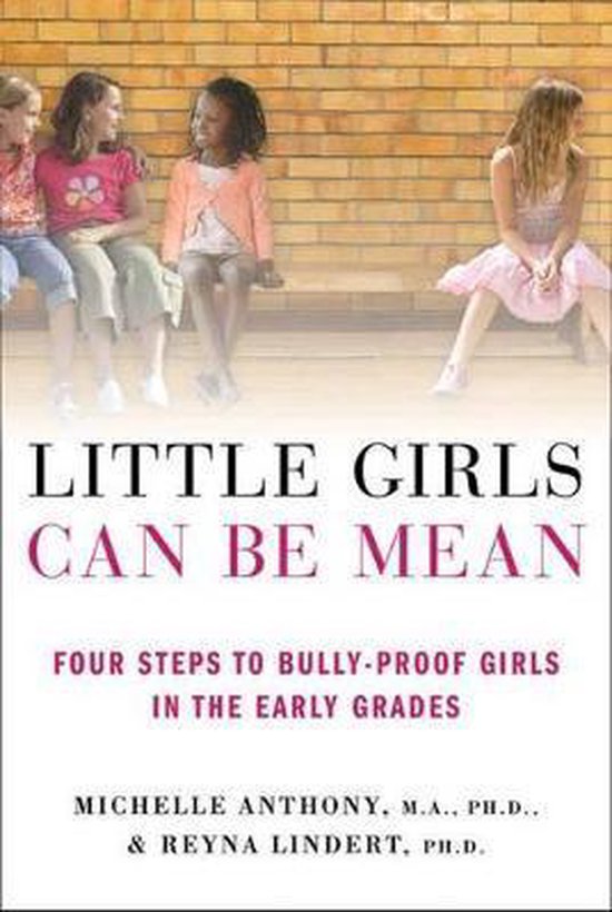 Boekomslag met de titel 'Little Girls Can Be Mean', met vier meisjes op de achtergrond.