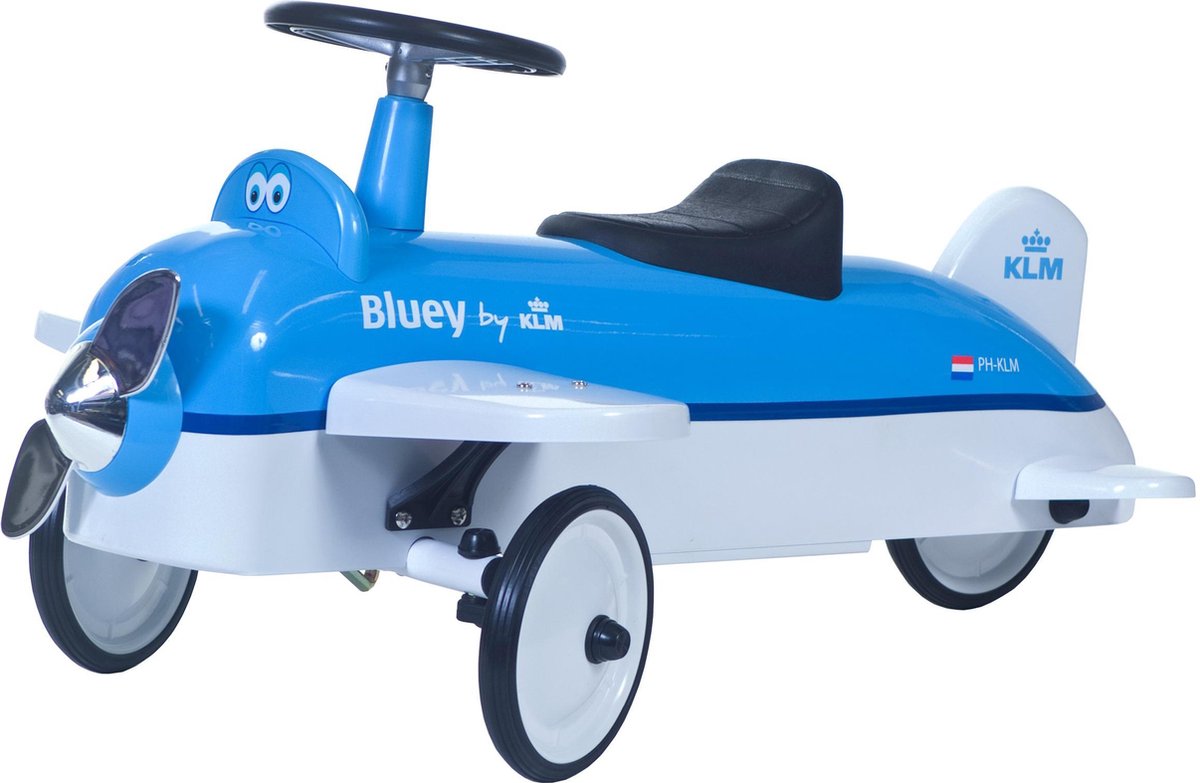 Retro Roller Loopauto KLM Vliegtuig Bluey