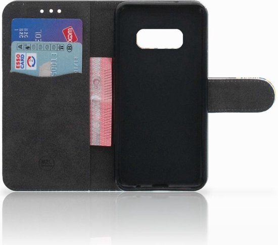 Portefeuille Samsung Galaxy S10e Cuir PU Portefeuille Livre Timbres