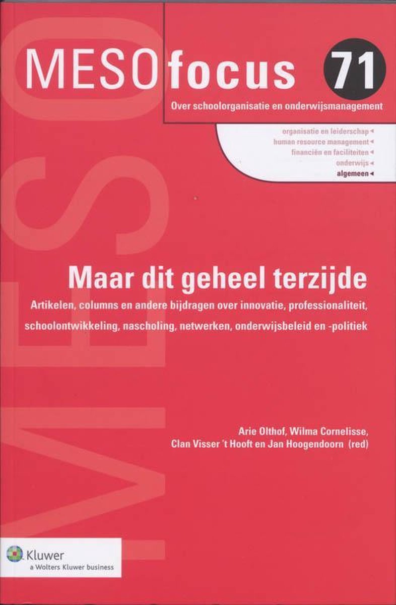 Maar dit geheel terzijde