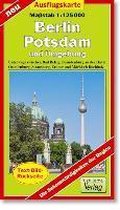 Ausflugskarte Berlin, Potsdam und Umgebung 1 : 125 000