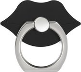 Zwarte lippen Ring vinger houder- standaard voor telefoon of tablet