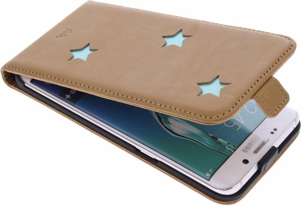 Fab. Aqua Reversed Star Flipcase Galaxy S6 Edge Plus