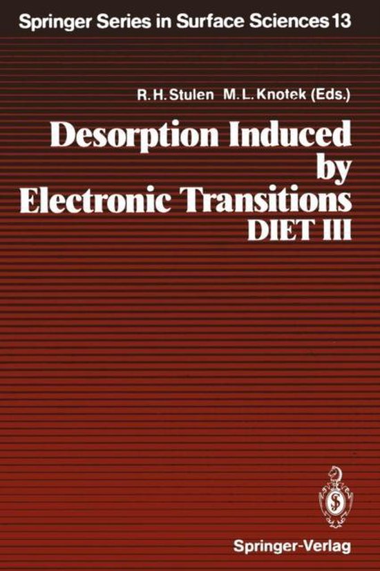 Desorption Induced by Electronic Transitions, Diet III - cover