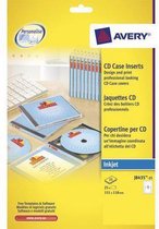 Huismerk Avery J8435-25 CD Inlegkaart Voor+Zij+Achter