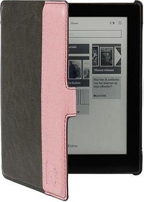 consensus rekruut kunstmest Gecko Covers Slimfit Beschermhoes voor Kobo Aura 6 inch - grijs/roze |  bol.com