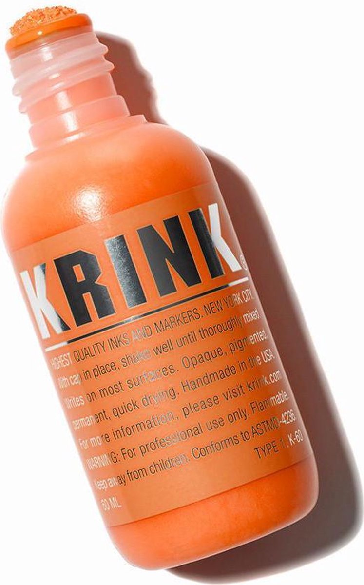 Krink Oranje inkt stift - K-60 Squeeze Paint Marker