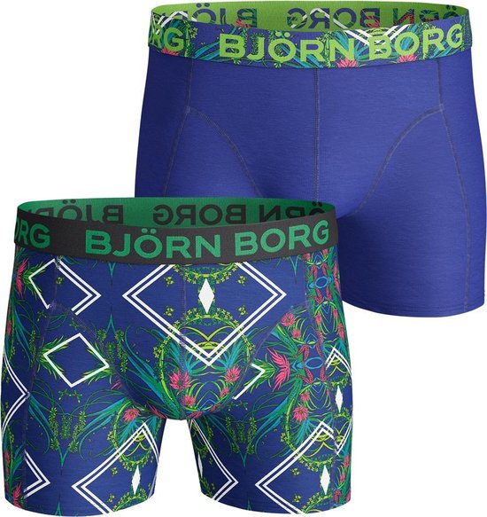 Bjorn Borg Sportonderbroek casual - 2p SHORTS BB NAITO S - blauw - mannen -  S | bol.com