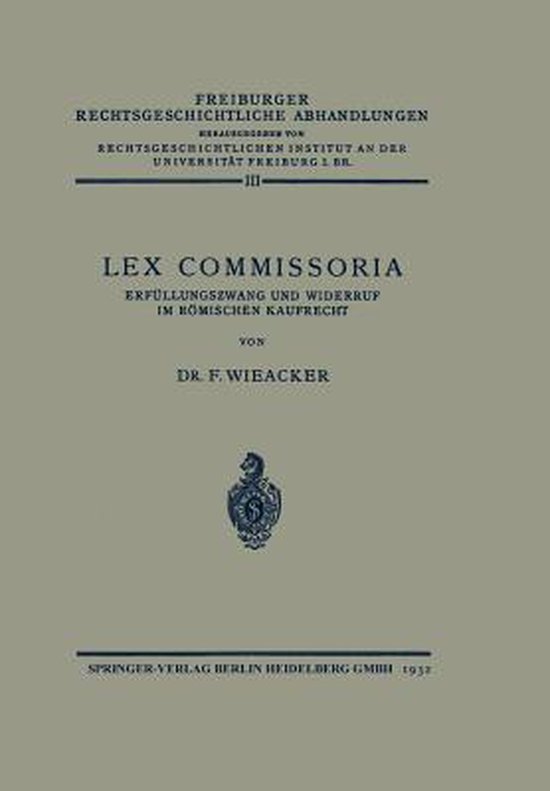 Lex Commissoria - cover