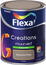 Flexa Creations - Muurverf Extra Mat - Spacious Grey - 1 liter