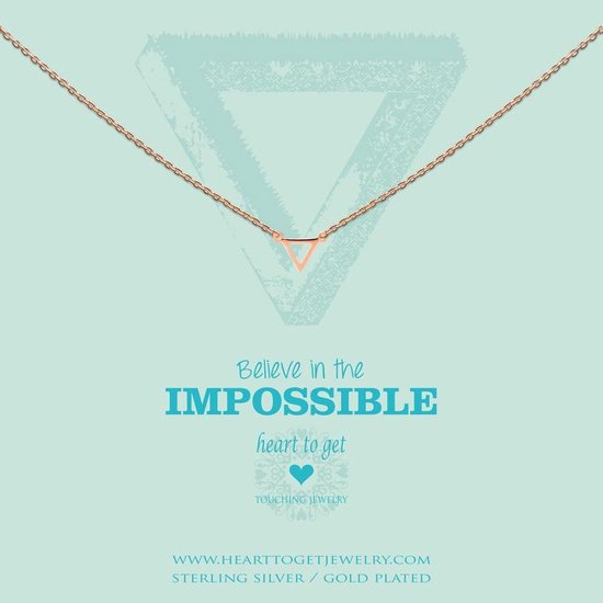Heart to Get - S Triangle Rose Ketting N248STR15R